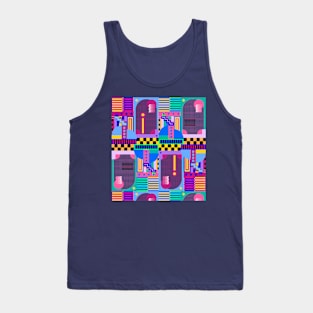 Memphis Style Design Tank Top